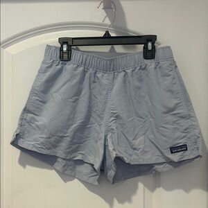 Patagonia Women's Athletic Shorts in Light Blue